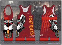 Mat Rats Rebooted Red-Banded Singlet