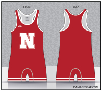 Nebraska Mens Singlet-Red