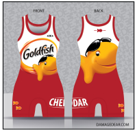 Goldfish Womens Singlet-Red