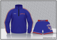Central Linn Wrestling 1/4 Zip Jacket and Fight Shorts