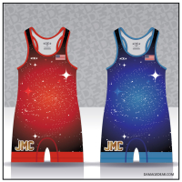 Junction Mat Club Freestyle Blue and Red Singlet Pack