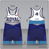 Royal Wrestling Club Freestyle Singlet-Blue