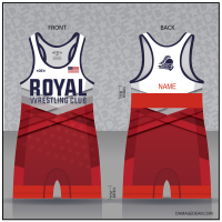 Royal Wrestling Club Freestyle Singlet-Red