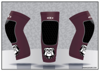 Montesano Maroon Knee Pad Sleeve
