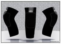 DE Black Knee Pad Sleeve