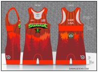 SWWWC Freestyle Singlet-Red