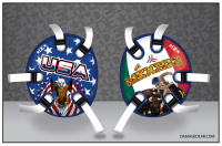 USA Mexico Wrestling Headgear