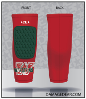 Woodlands High School Wrestling Knee Pad Sleeve - Red