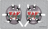 Woodlands High School Wrestling Headgear - W Both Sides