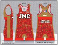 Junction Mat Club Freestyle Red-banded DigiCamo Singlet