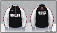 Othello 2024 Huskies 1/4-Zip Jacket - Black