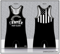 Crater Mat Club 'Merica Singlet - Grayscale