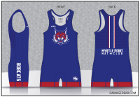 Myrtle Point Mat Club Singlet - Blue