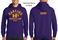 Hanford Wrestling Hooded Sweatshirt - Purple