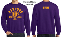 Hanford Wrestling Crewneck Sweatshirt - Purple