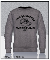 Okanogan Wrestling Gray Crew Neck Sweatshirt