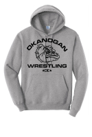 Okanogan Wrestling Hooded Sweatshirt - Gray
