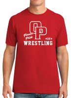 Omak Wrestling Red Short Sleeved T-Shirt