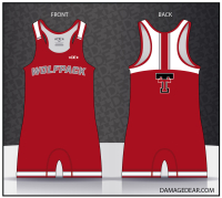 Tualatin Wolfpack Freestyle Red Singlet