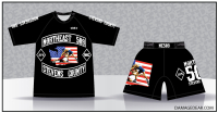 NE509 Rash Guard and Fight Shorts