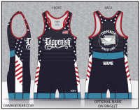 Toppenish Badboy 2025 Blue Freestyle Singlet