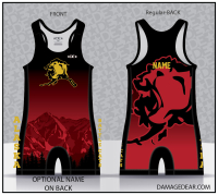 Alaska Battle Cats Red Freestyle Singlet