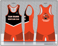 Team Orange Wrestling Club Singlet - Orange