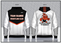 Team Orange Wrestling Club Sublimated Hoodie - White