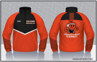 Team Orange Wrestling Club 1/4 Zip Jacket - Orange