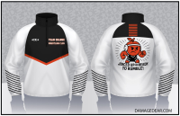 Team Orange Wrestling Club 1/4 Zip Jacket - White