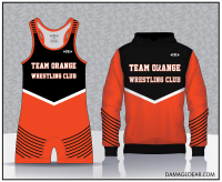 Team Orange Wrestling Club Singlet and Hoodie Pack - Orange