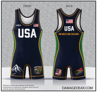 NW Wrestling Exchange Singlet - Navy