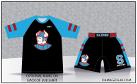 South Salem Saxons Mens Sub Shirt and Fight Shorts