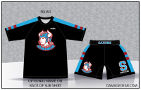 South Salem Saxons Womens Sub Shirt and Fight Shorts