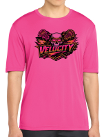 Velocity Lacrosse Men's Performance T-shirt - Pink