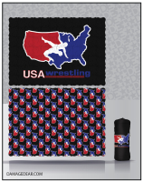 USA Wrestling Patterned Stadium Blanket