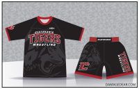 Clatskanie Tigers Sub Shirt and Fight Shorts