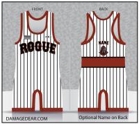Rogue Warriors Pinstripe Singlet - Red Band
