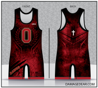 Othello Dawgs Luke 1:37 Red Singlet