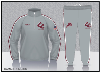 Central Lions 1/4-Zip Jacket Warmup Pack - Gray