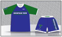 Mountain View Thunder Rash Guard and Fight Shorts