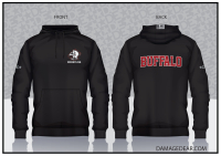 Buffalo Lady Bison Heavyweight 12oz DE Cotton Hoodie