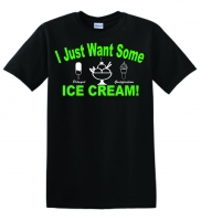 DE Ice Cream Black T-Shirt