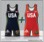 NW Wrestling Exchange Singlet - Navy and Red Pack