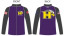 Hanford Full Zip Warmup Jacket - Purple/Charcoal