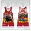 Bear Claw Grizzly Red Singlet