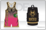Wapato Wrestling Club Bag and Pink Singlet