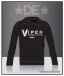 Viper Wrestling Hooded Sweatshirt - Black Cotton