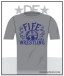 Fife Wrestling 50/50-Blend T-shirt - Gray