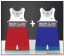 Bear Claw Wrestling Club Red and Blue Singlet Pack